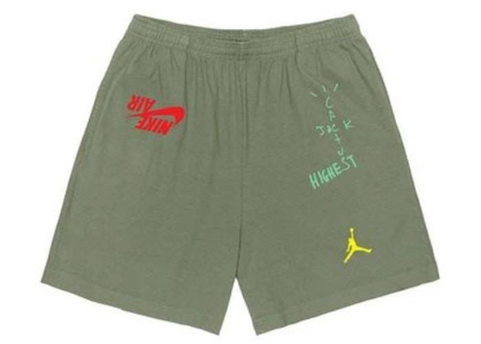 Travis Scott Jordan Cactus Jack Highest Sweatshort Olive