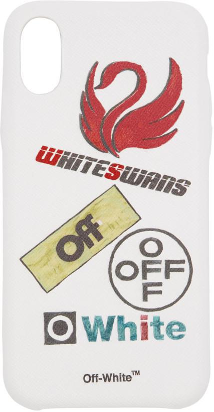 Off-White White Multilogo iPhone X Case