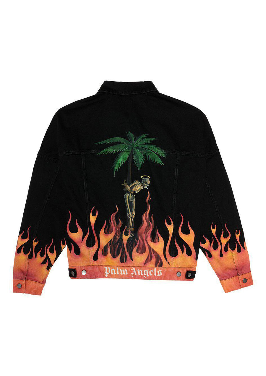 Palm Angels Burning Denim Caban