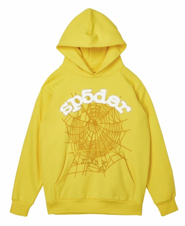 Spider sp5der Worldwide Websuit Hoodie Yellow