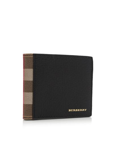 Burberry Grainy Leather House Check Reg. 8 Credit card Billfold