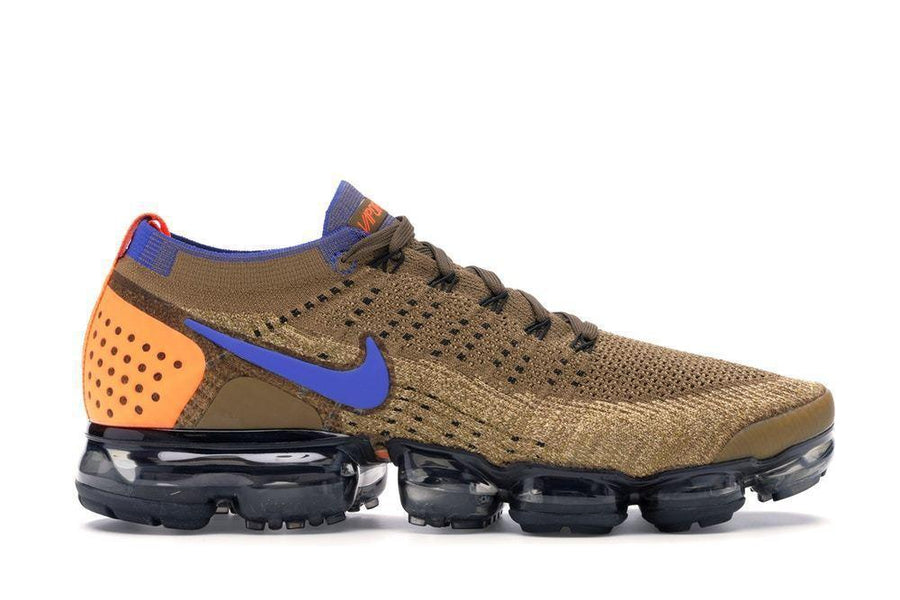 Nike Air VaporMax Flyknit 2 Golden Beige Racer Blue