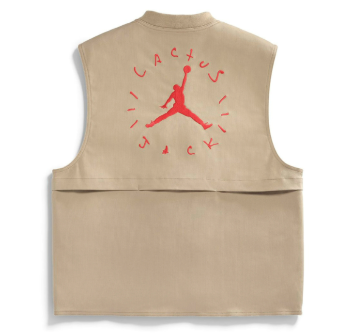 Travis Scott Cactus Jack x Jordan Utility Vest Desert/Khaki/University Red