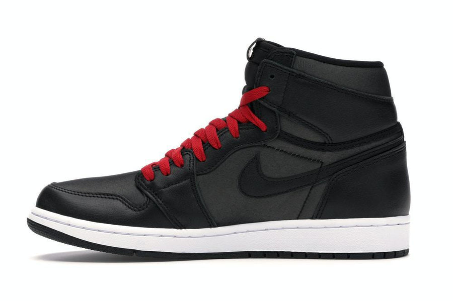 Air Jordan 1 Retro High Black Satin Gym Red