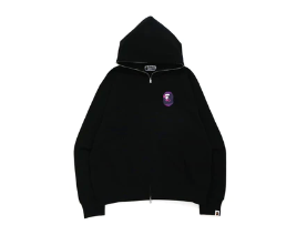BAPE CAMO QUADRANGLE RELAXED FIT FULL ZIP HOODIE M