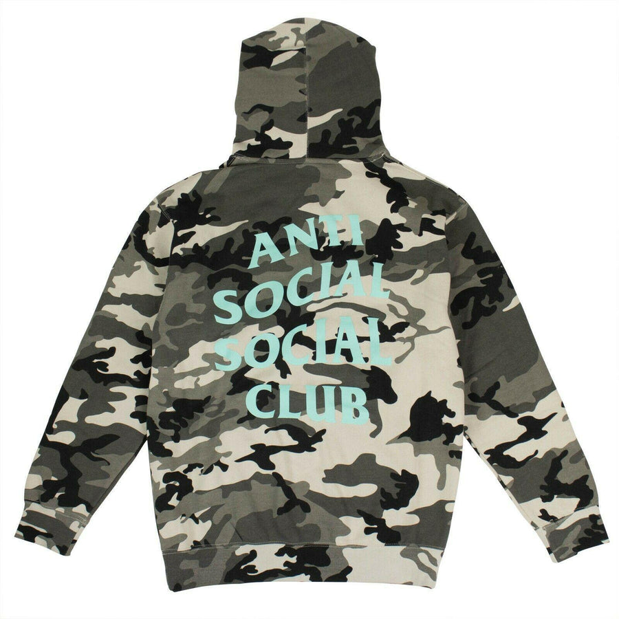 Anti Social Social Club Green Camo Melrose Ave Hooded Sweatshirt
