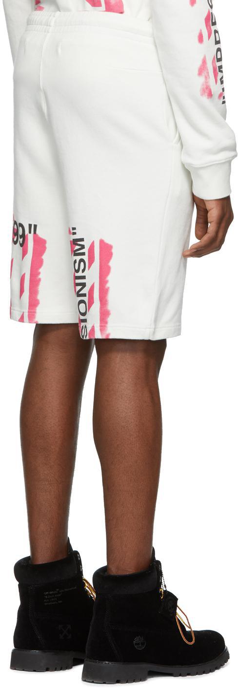 Off-White Diag Stencil Shorts