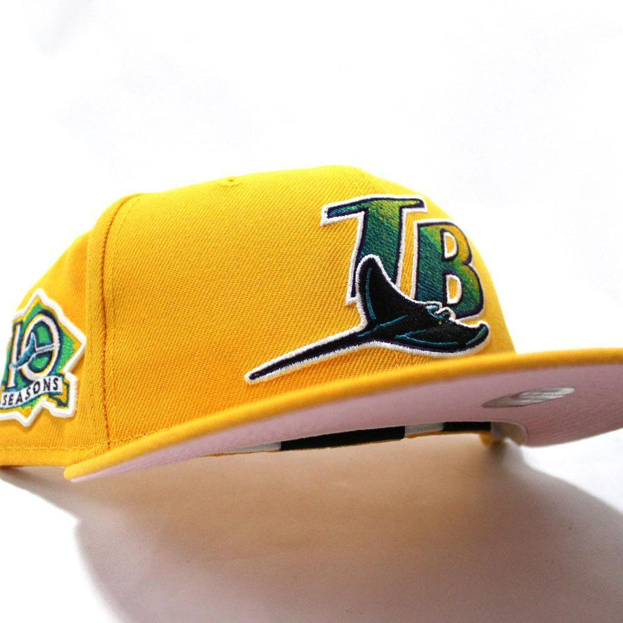 EXCLUSIVE NEW ERA 59FIFTY Tampa Bay Devil Rays Pink UV - Yellow