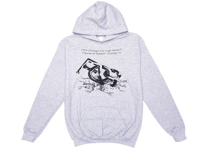 Virgil Abloh MCA Figures Of Speech Flags Hoodie Heather Grey