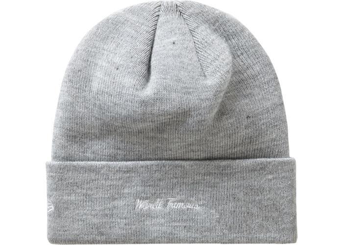 Supreme New Era Box Logo Beanie (FW19) Heather Grey