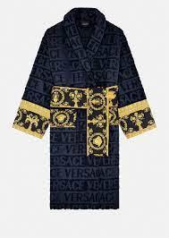 Versace BAROQUE BATHROBE Black