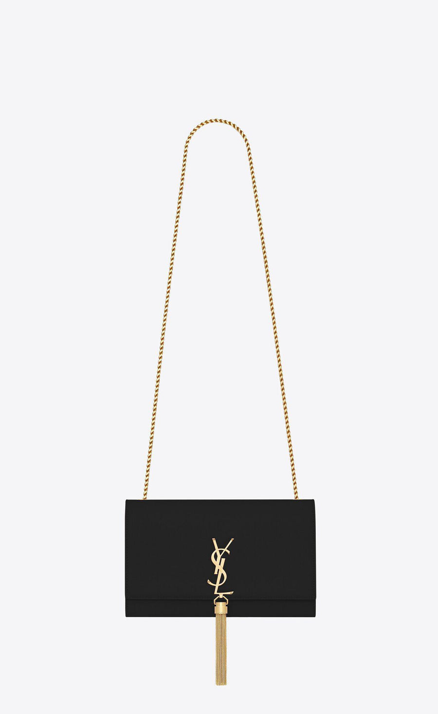 Saint Laurent Kate Medium Bag W/ Tassel In Grain De Poudre Embossed Leather