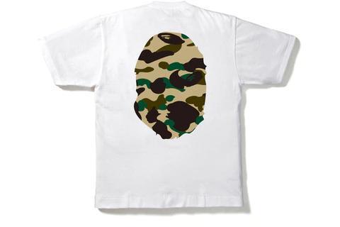BAPE 1st Camo Big Ape Head Tee White/Yellow