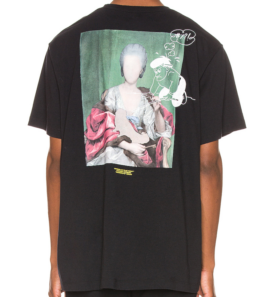 Off-White Black & White Oversized Mariana de Silva T-Shirt