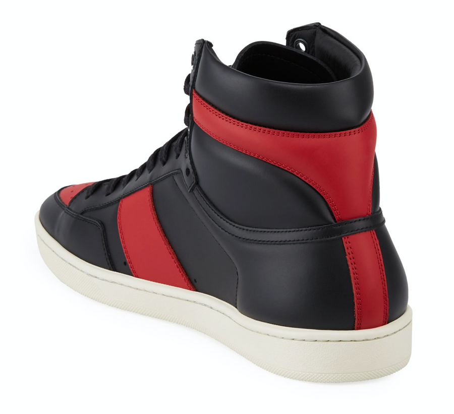 Saint Laurent Men's SL/10H Leather High-Top Sneakers