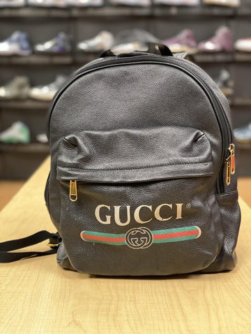 Vnds Gucci Print leather backpack