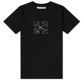 Off-White Arrow Workers Logo Agreement Tee Black