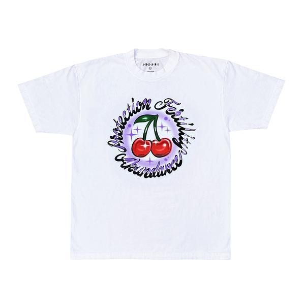 MELODY ESHANI AIRBRUSH CHERRY TEE