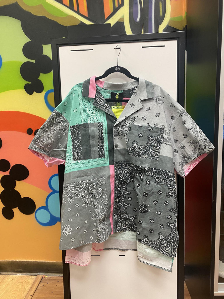 Duo Printed Bandana Hawaii Short Sleeve Shirt