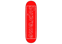 Supreme KAWS Chalk Logo Skateboard Deck Red