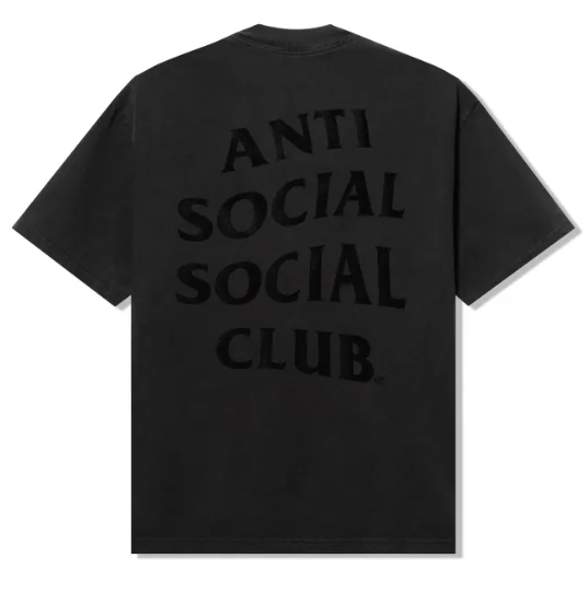 Anti Social Social Club Same But Different Tonal Tee Black
