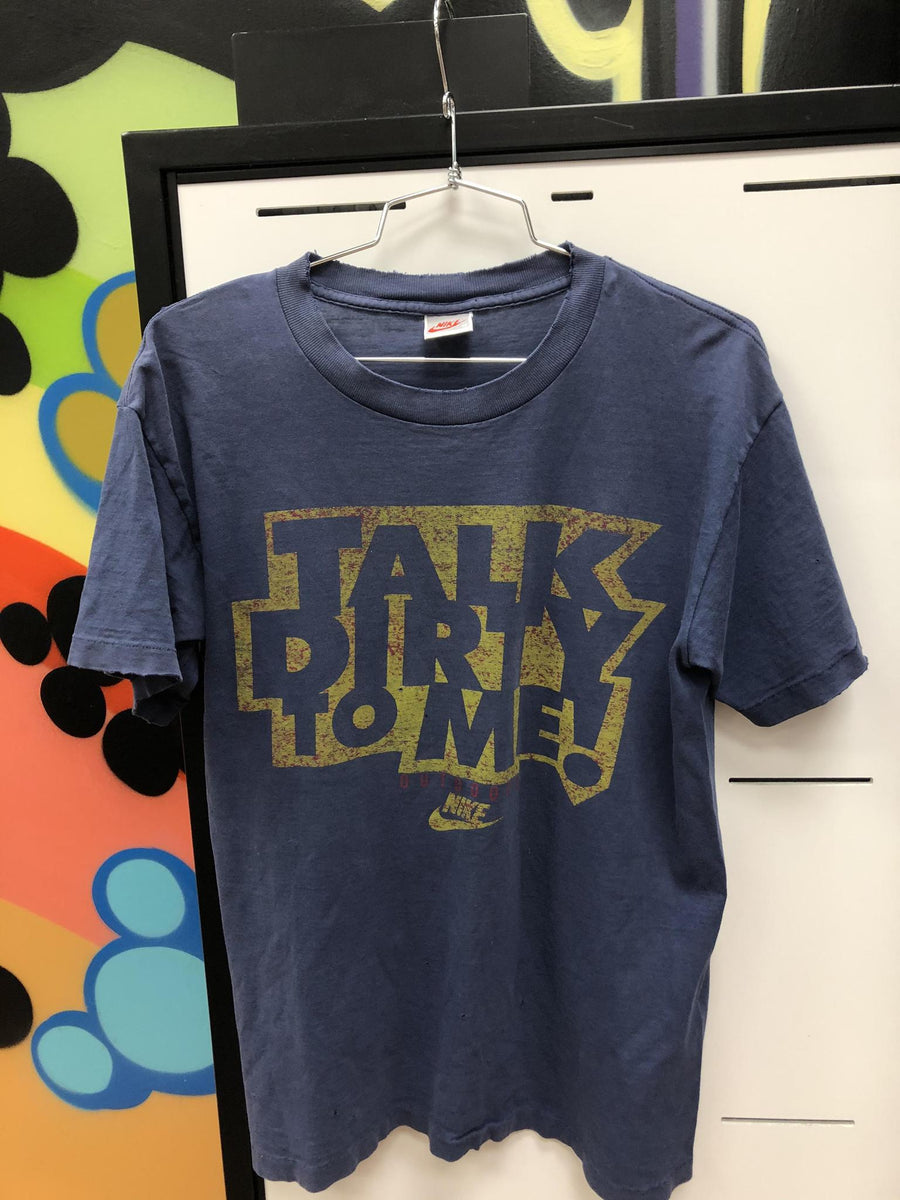 Vintage 90s nike talk to me dirty t shirt
