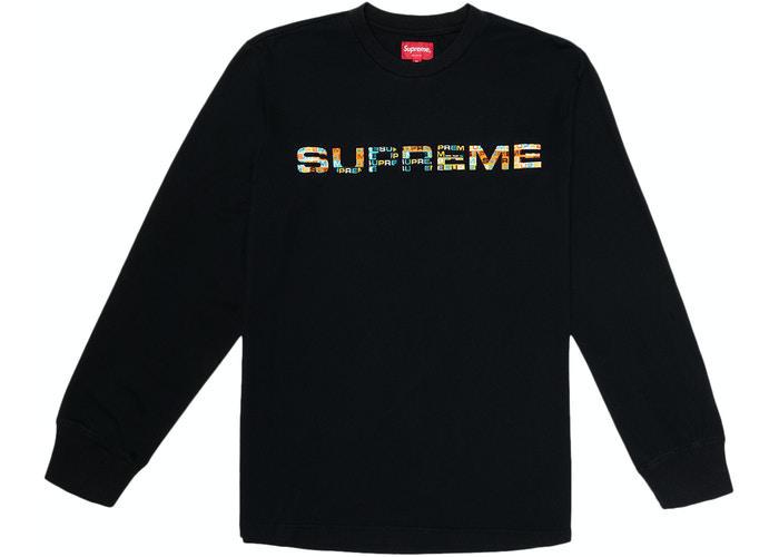 Supreme Meta Logo L/S Top Black