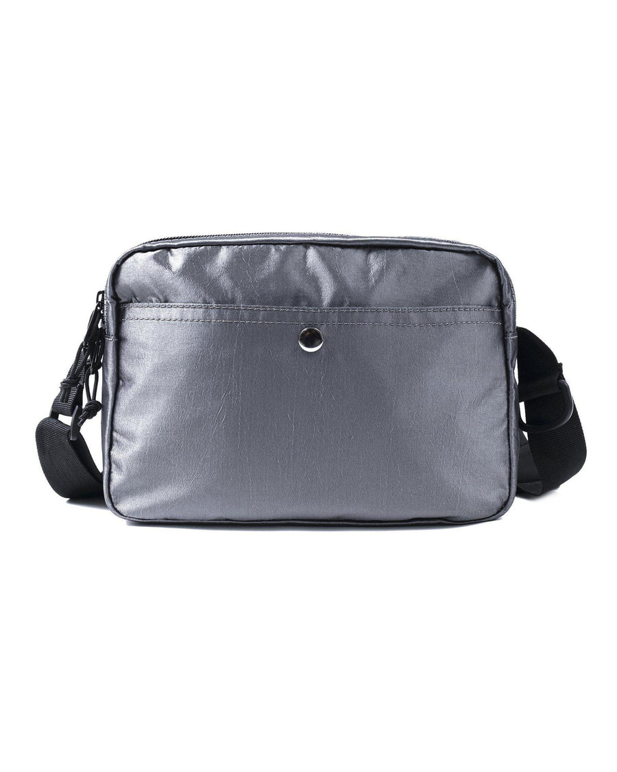 Pyramid Medium Tech Shoulder Bag Grey/Black