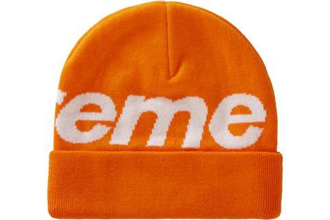 Supreme Big Logo Beanie (FW20) Bright Orange