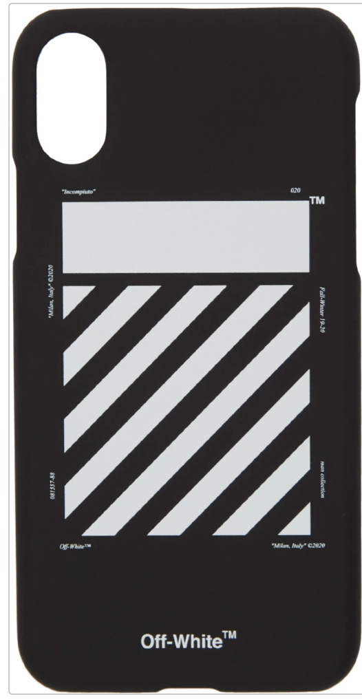 Black Diagonal iPhone XS Max Case
