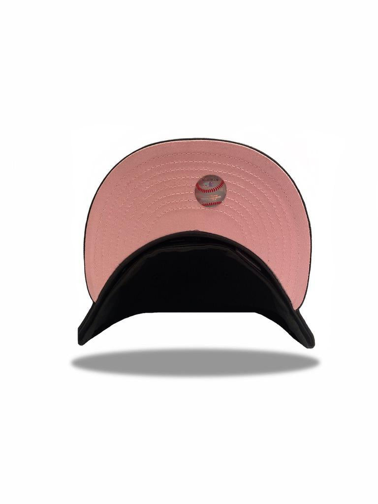 EXCLUSIVE NEW ERA 59FIFTY HOUSTON ASTROS 2005 WORLD SERIES PATCH PINK UV HAT - BLACK