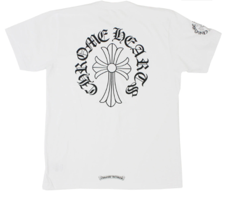 Chrome Hearts Script Cross Tee in White