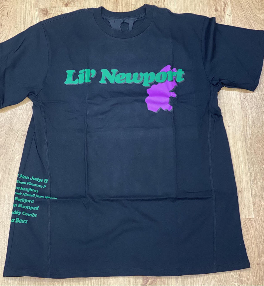 Vlone x Yams Day Lil Newport Black Tee from Vlone