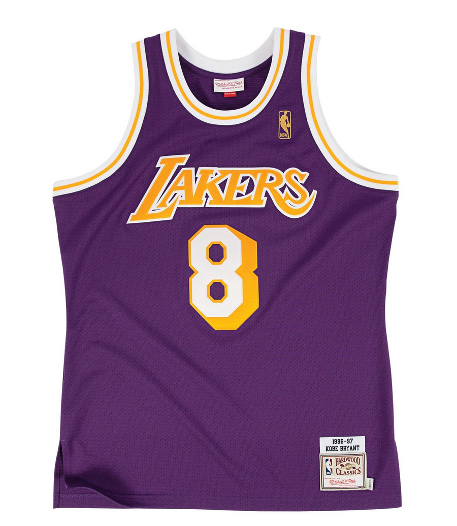Mitchell & Ness Men's Los Angeles Lakers Kobe Bryant '96 Road Jersey