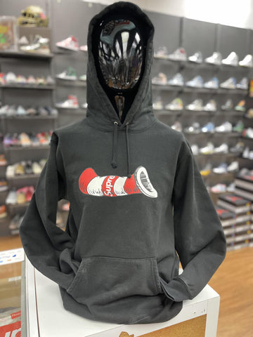 Vnds Supreme Cat in the Hat Hooded Sweatshirt Black