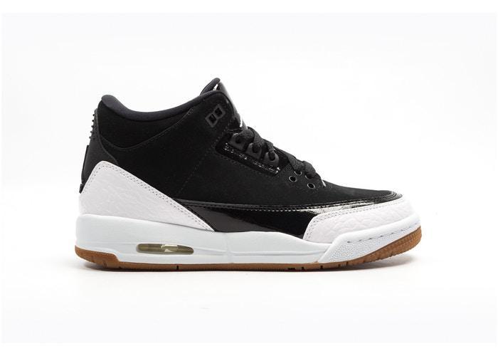 Jordan 3 Retro Black White Gum (GS)