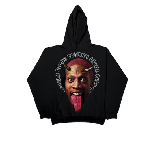 Vlone Rodman Devil Hoodie Black