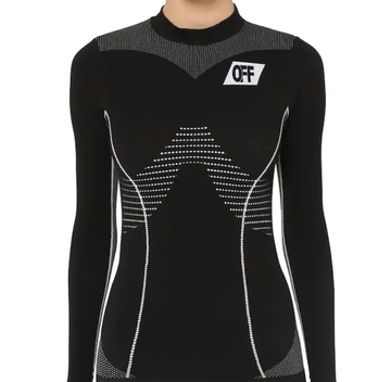 Off-White Black Athletic Long Sleeve T-Shirt