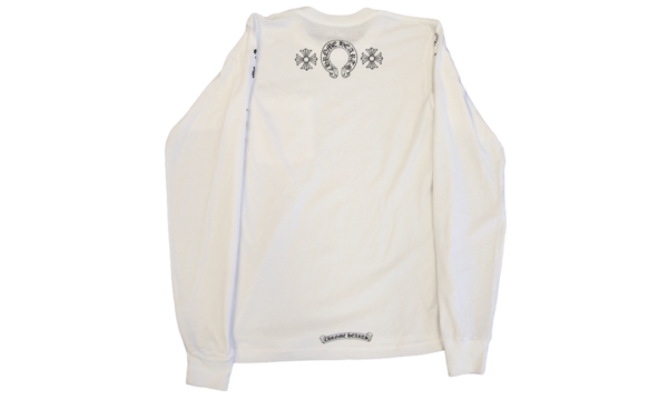 Chrome Hearts Multi Logo Reverse Bullseye L/S Tee White