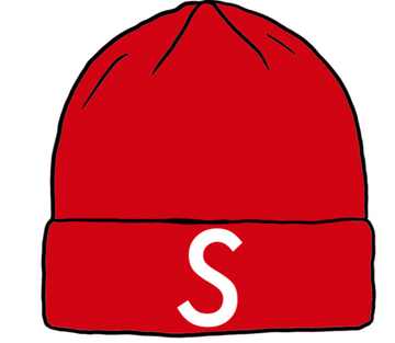 Supreme New Era Swarovski S Logo Beanie Red