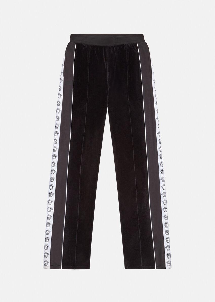 Versace Black White Medusa Track Pants