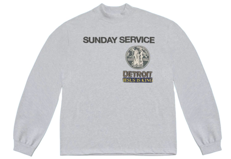 Kanye West Sunday Service Detroit Long Sleeve Heather