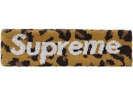 Supreme New Era Big Logo Headband (FW18) Leopard