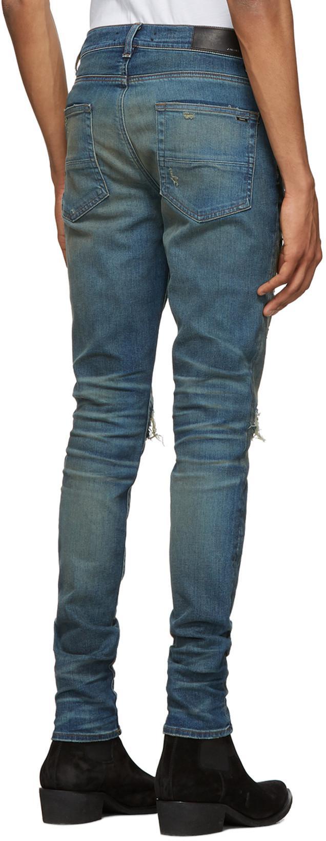 Amiri Indigo & Black MX1 Jeans