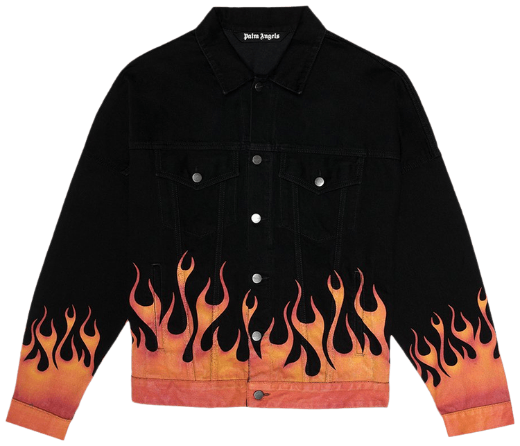 Palm Angels Burning Denim Caban