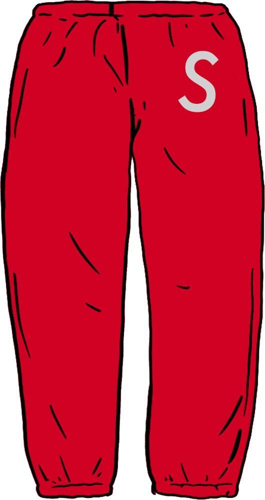 Supreme Swarovski S Logo Sweatpant Red