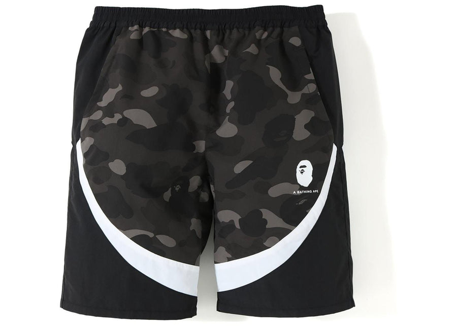 BAPE Color Camo Color Block Shorts Black