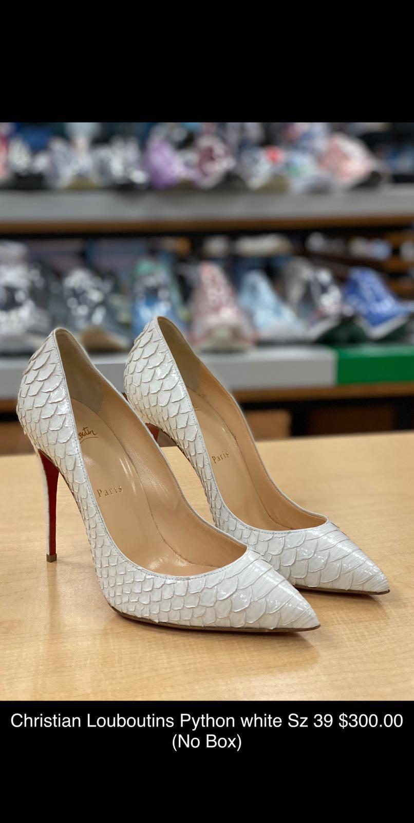 Vnds Christian Louboutins Pigalle 120 Point Toe Python