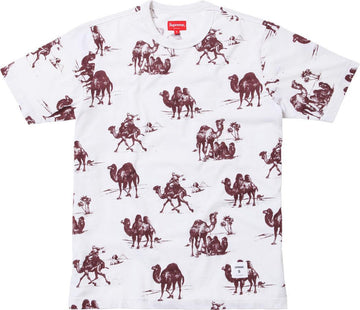 Supreme Camel Tee White