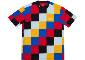 Supreme Patchwork Pique Tee Red/Yellow/Blue